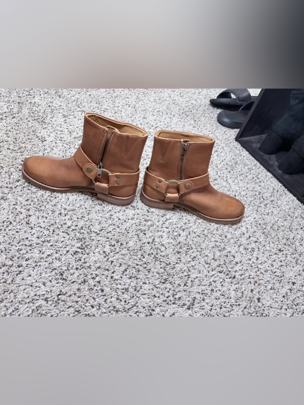 Western biker Frye ankle boots